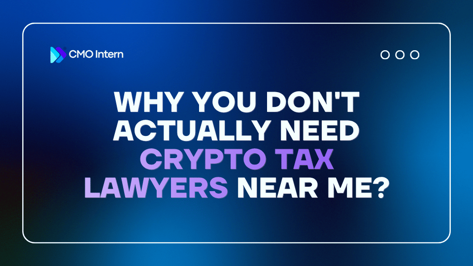 Why you don't actually need crypto tax lawyers near me?