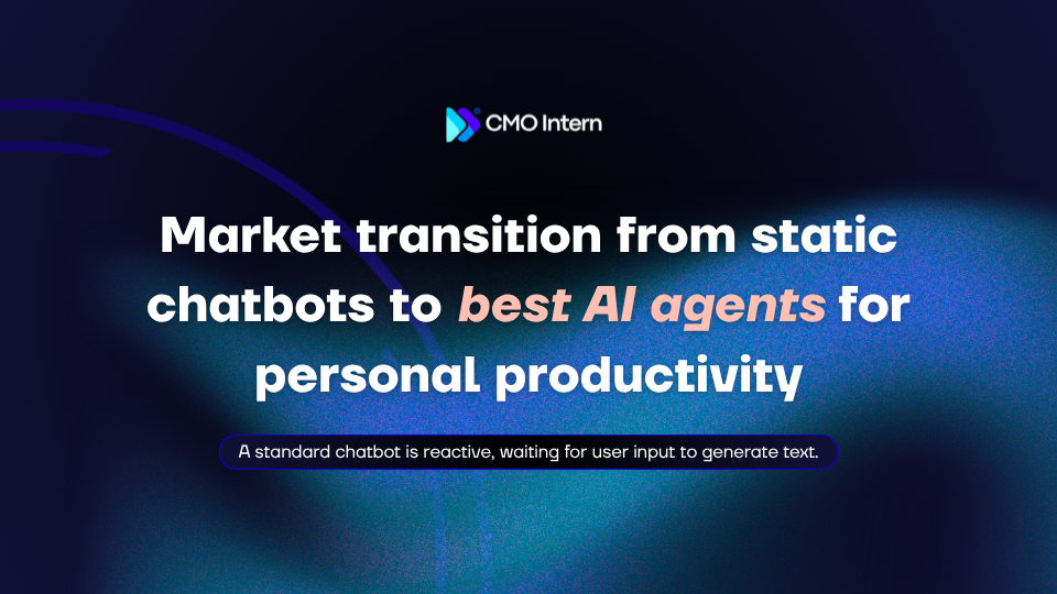Market transition from static chatbots to best AI agents for personal productivity