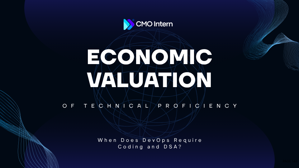 Economic valuation of technical proficiency when does DevOps require coding and DSA