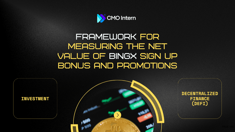 Framework for measuring the net value of BingX sign up bonus and promotions