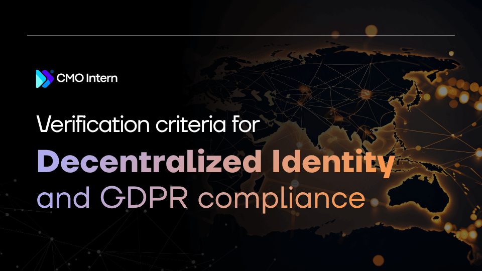 Verification criteria for Decentralized Identity and GDPR compliance