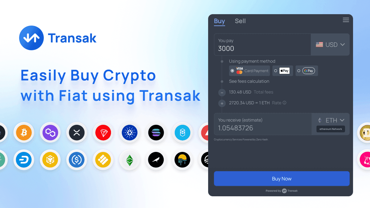 Transak - Top 10 stablecoin on-ramp & off-ramp providers