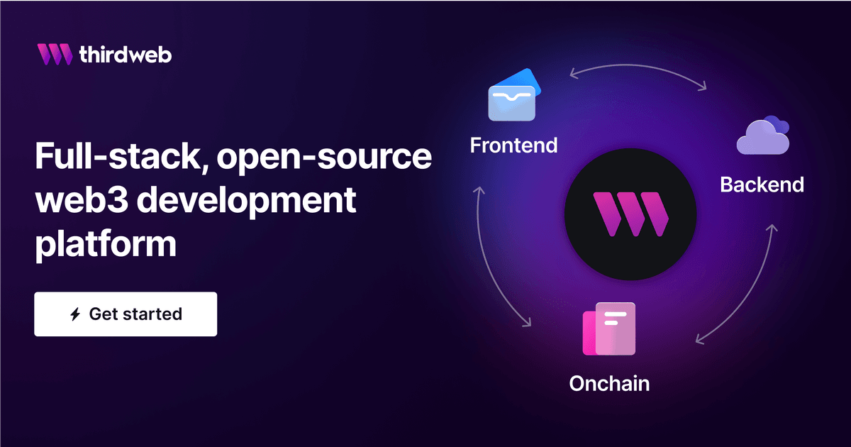 thirdweb - Top 10 embedded wallet SDKs for Web3 applications